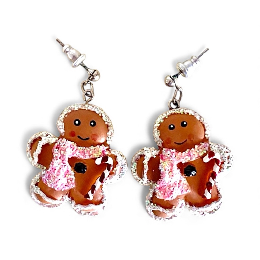 • Gingerbread Earrings •